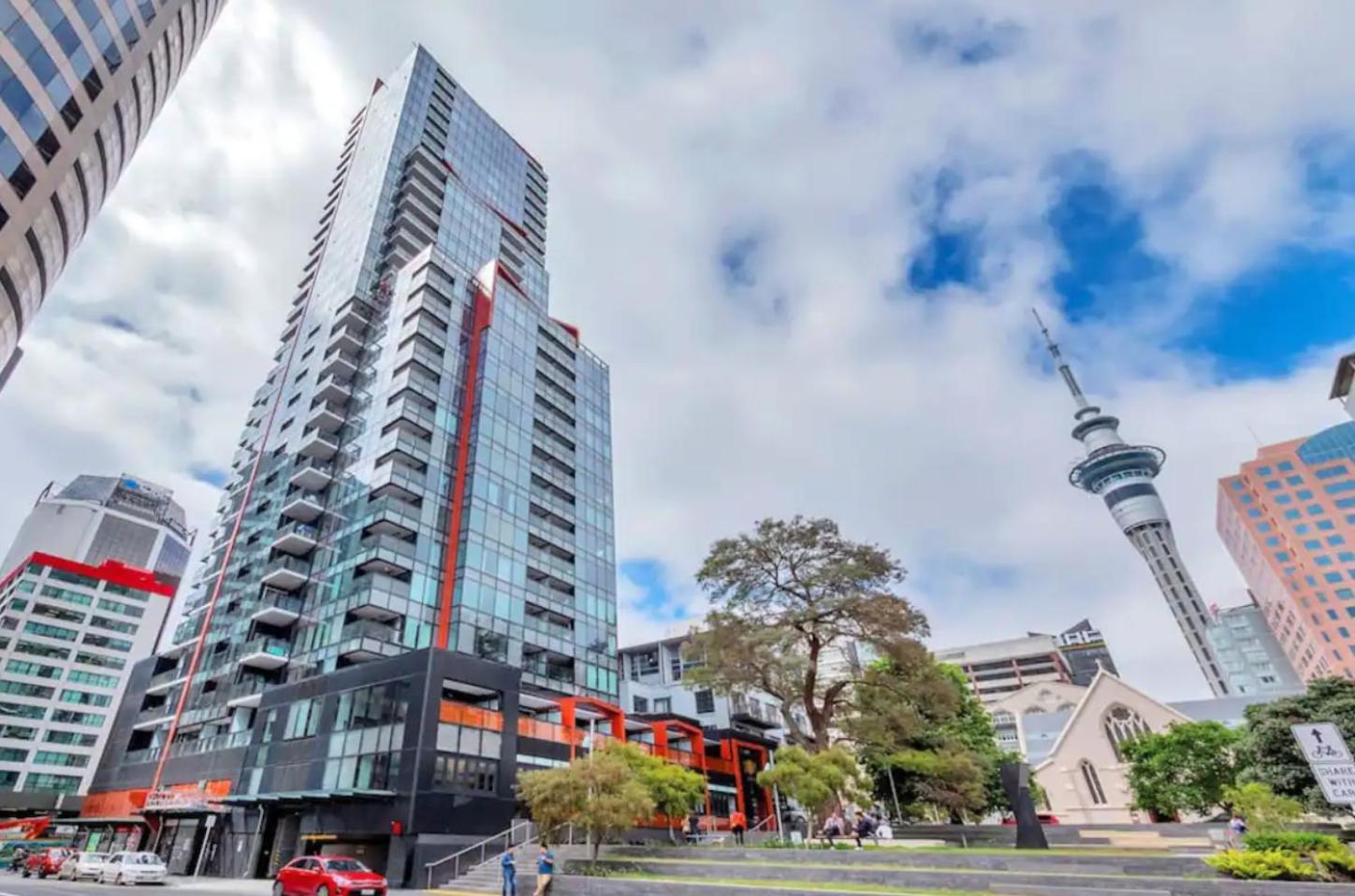 Top Floor Harbour View And Skytower View Apartment In Cbd 奥克兰 外观 照片
